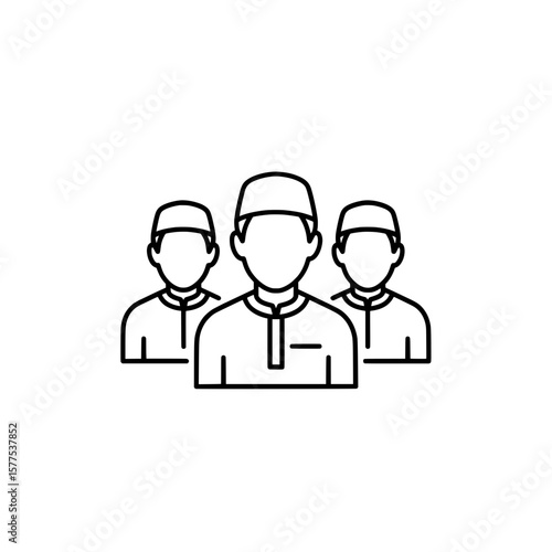 Medical team with healthcare professionals wearing scrubs and caps
