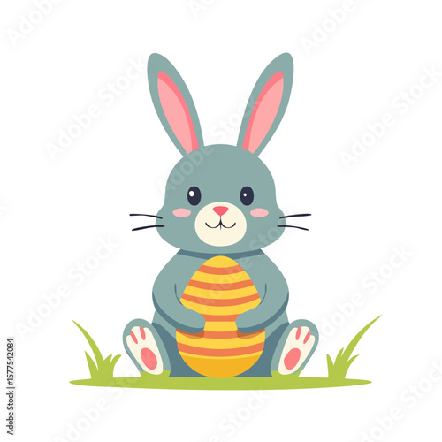 Easter Bunny with Easter Eg...