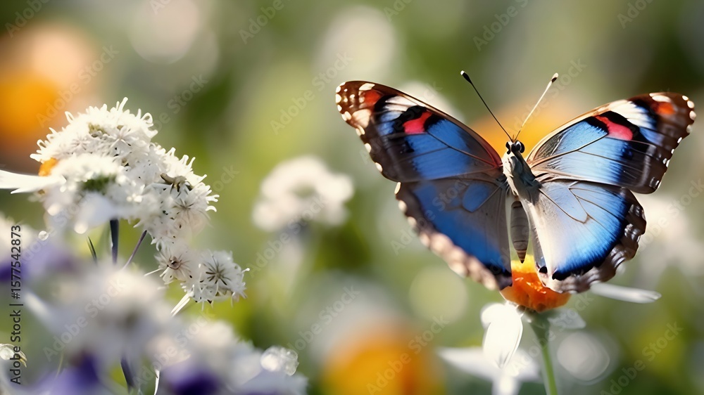 Obraz premium butterfly on a flower
