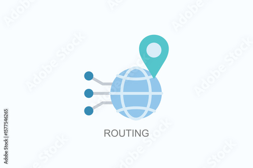 Routing Icon Or Logo Isolated Vector Illustration
