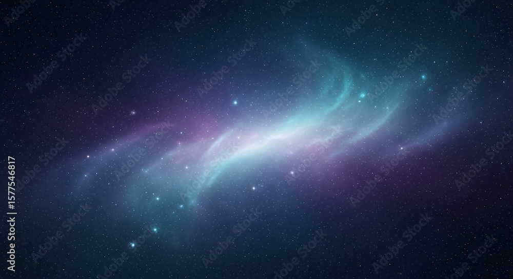 Fototapeta premium Realistic Nebula and Cosmic Dust Abstract