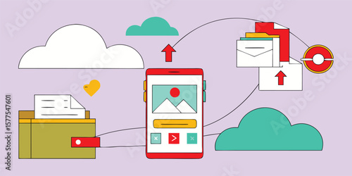 Mobile phone data transfer and cloud storage technology