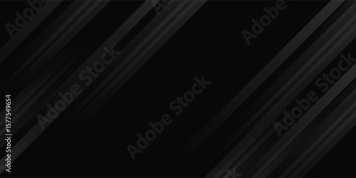 Black abstract background. Elegant dark diagonal shape elements.