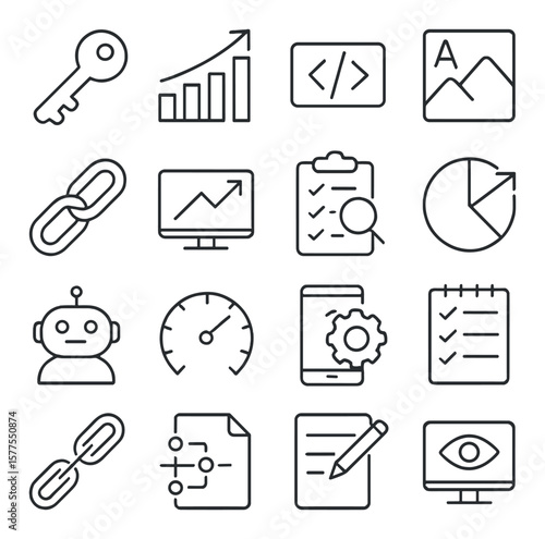 Dance party icon collection, party celebration symbols. dance music and fun set