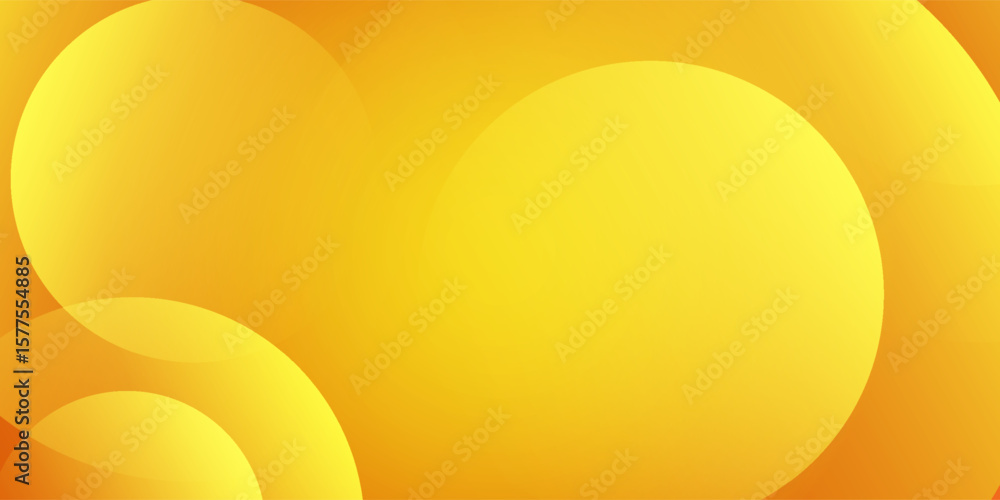 Vibrant orange and yellow background with abstract circular patterns. The background is smooth and bright, featuring orange and yellow hues. Colorful gradient background with copy space.