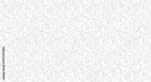 Elegant Swirl Pattern Background Graceful Floral Design for Creative Projects