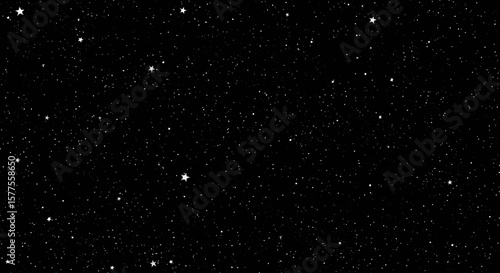 Starfield Galaxy A Dazzling Display of Celestial Lights Across the Night Sky. Cosmic Background of Glowing Dots for Visual Appeal