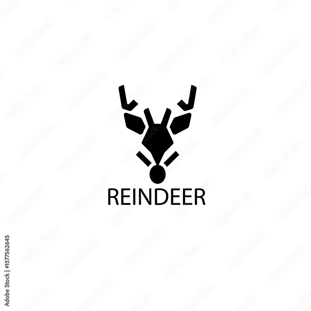 Fototapeta premium vector illustration of an abstract background with deer