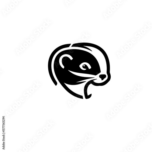 weasel vector art logo 
