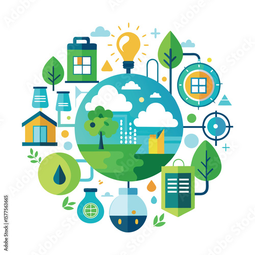 Eco-Friendly Earth Renewable Energy and Sustainable Living