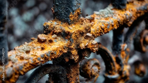 Corroded metal detail