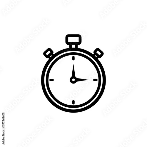 Stopwatch with timer buttons for time measurement and countdown