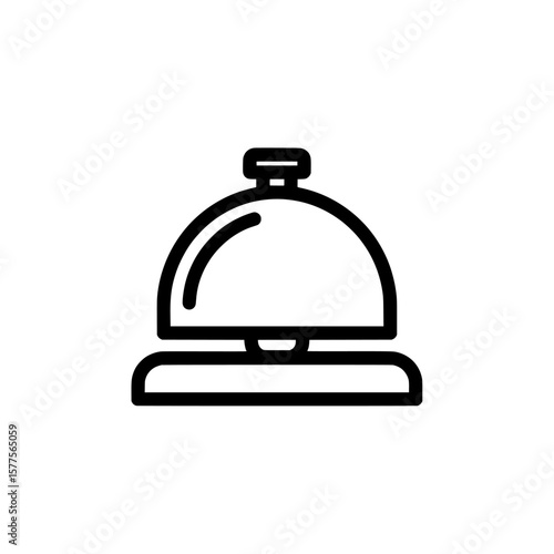 Alarm clock with a modern minimal outline style