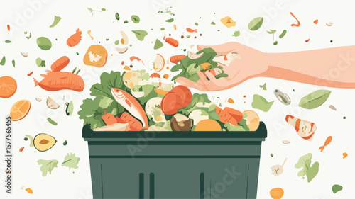 Professional Composting Process with Leftover Kitchen Waste