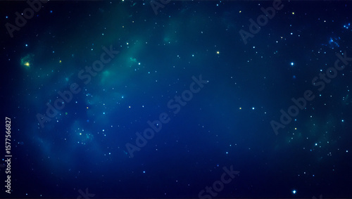 Wallpaper Mural Vast deep blue space filled with countless twinkling stars and nebulae Torontodigital.ca