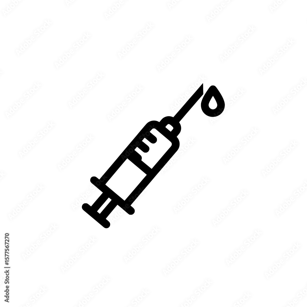 syringe with droplet biomedical medical equipment health care syringe with droplet biomedical medical equipment health care