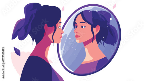 Eating Disorder Concept: Sad Woman Suffering - Emotional Health and Wellbeing Image