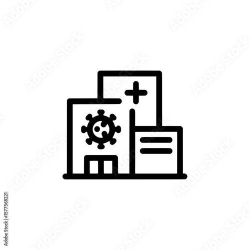 medical medicine health clinic healthcare icon outline