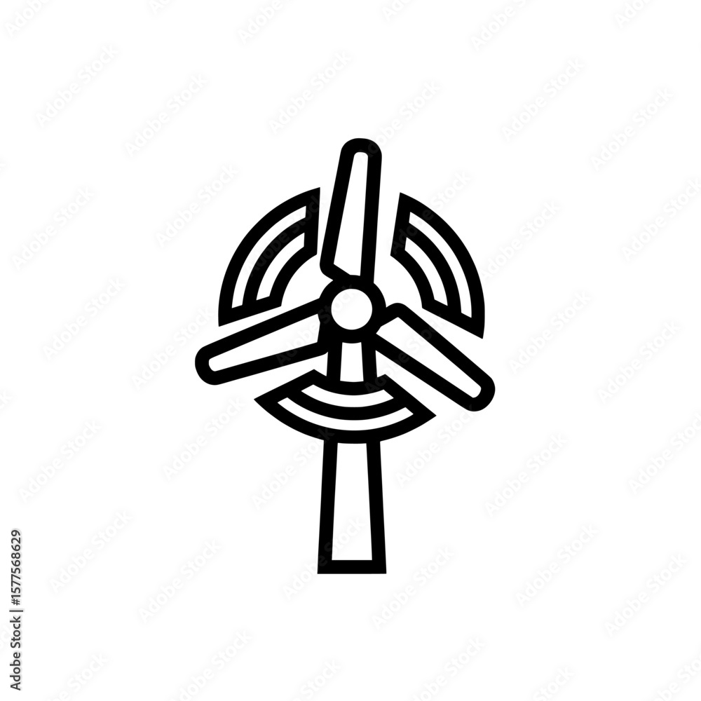 Wind turbine with three blades for renewable energy generation Wind turbine with three blades for renewable energy generation