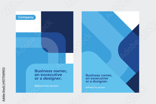 Abstract cover blue annual report, magazine, poster, corporate presentation. vector illustration