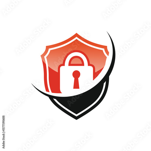security abstract logo modern style