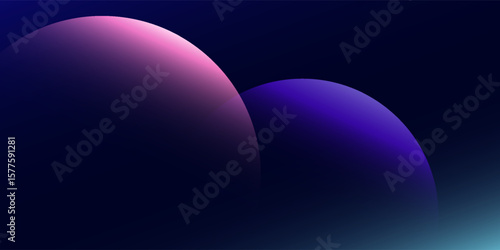 three dimensional earth dark blue and purple circle background