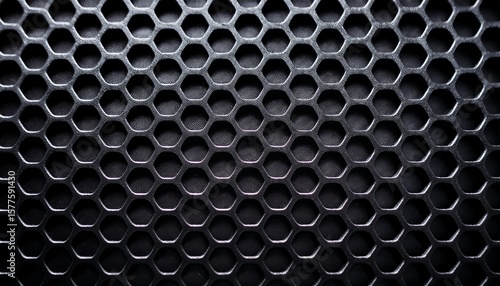 black honeycomb speaker grille texture on grainy foam industrial design honeycomb pattern audio
