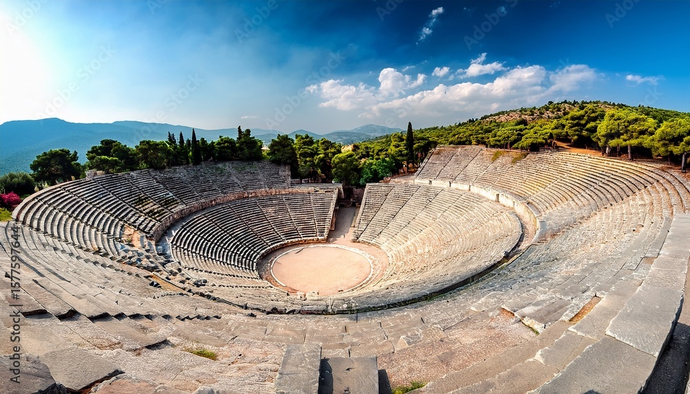 Obraz premium greece epidaurus ancient theatre europe