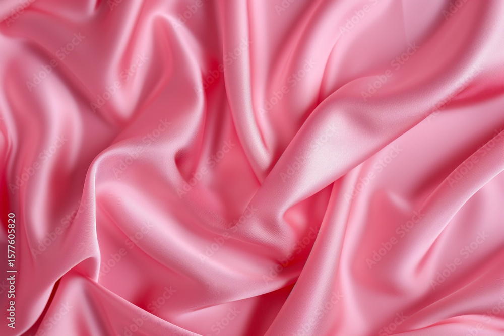 Fototapeta premium silk satin pink creases in fabric elegant background
