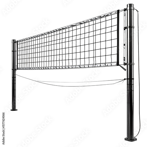Volleyball net image black and white graphic design