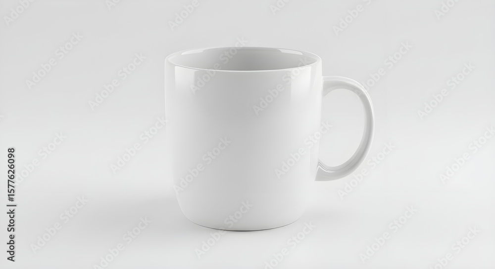 Fototapeta premium white background cup mockup
