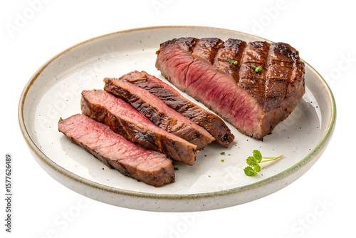 Fresh  beef food  churrasco on plate PNG Image