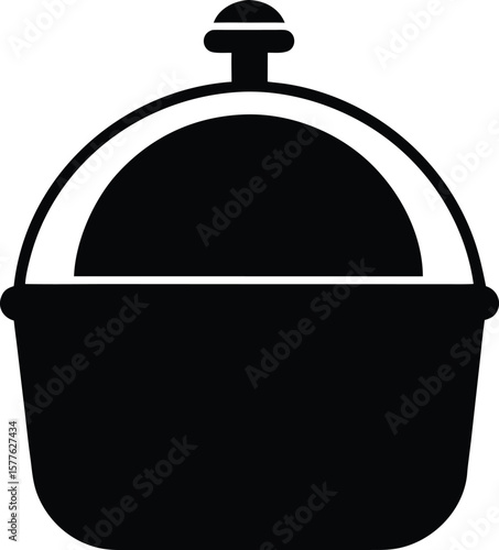 Cooking pot vector