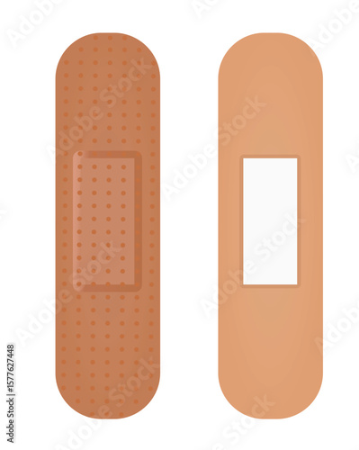 Classic brown bandages. vector illustration	