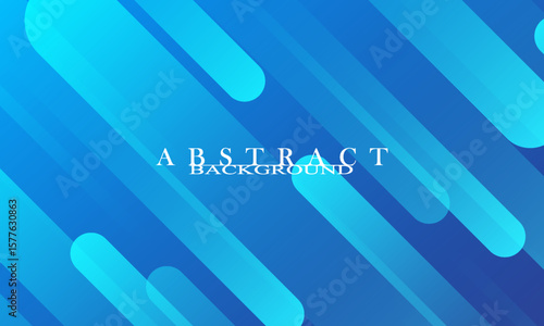 Abstract blue background with diagonal lines. Dynamic shapes composition. Vector illustration