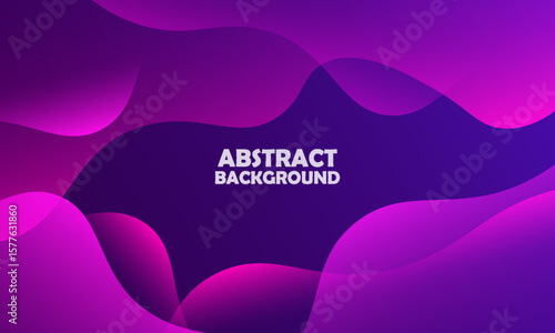 Abstract Gradient Blue Purple liquid background. Modern background design. gradient color. Dynamic Waves. Fluid shapes composition. Fit for website, banners, wallpapers, brochure, posters