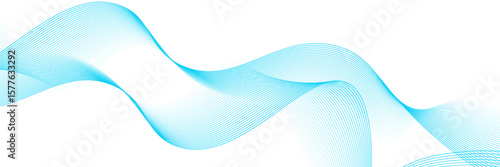 Modern white background, wavy lines. Line art background. Wave with lines created using blend tool. Vector illustration. Twisted curve lines with Blend effect. Technology backdrop. Premium design. art