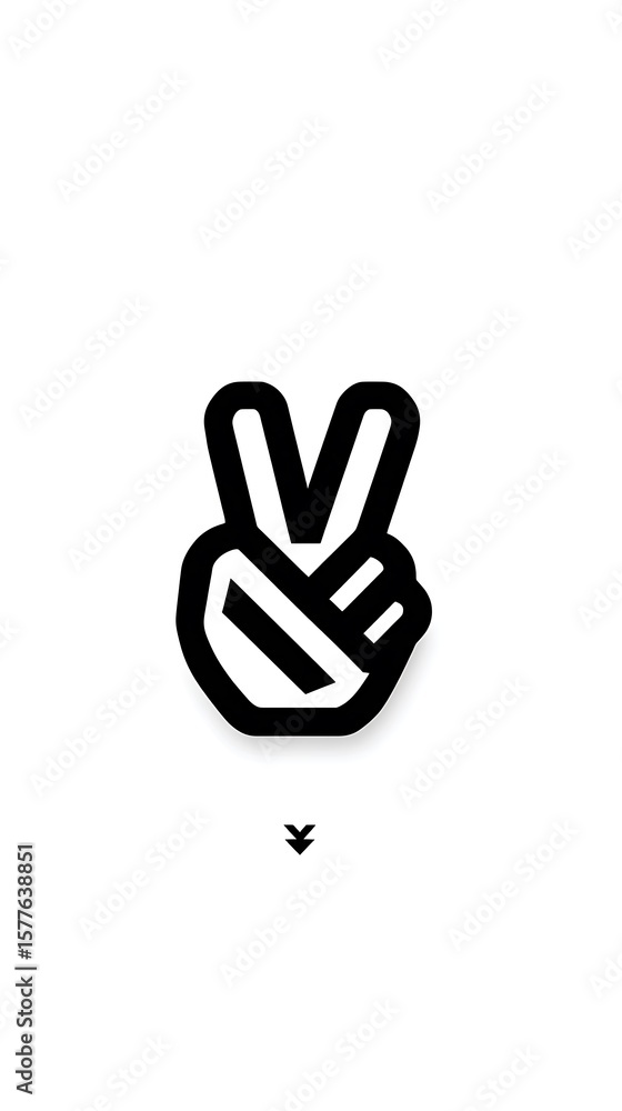Stylized peace sign Stylized peace sign