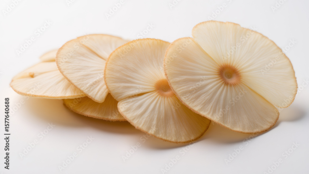 Sliced Jackfruit: A Culinary Delight on White Background, close up, macro shot Sliced Jackfruit: A Culinary Delight on White Background, close up, macro shot