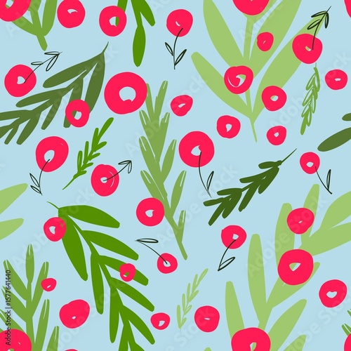 seamless pattern with cherry