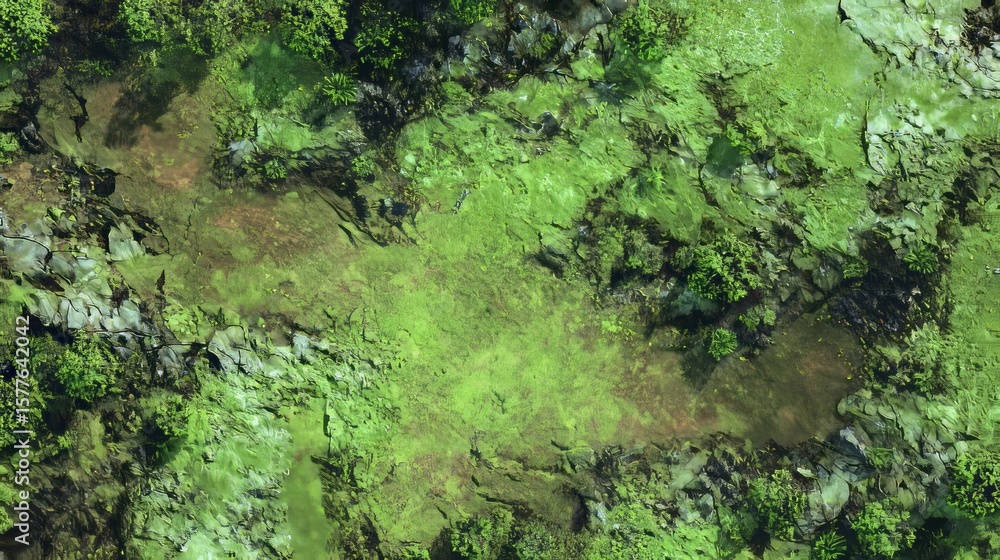 Obraz premium green and black wargame mat texture