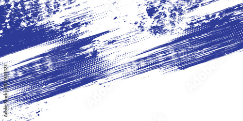 Dots halftone blue and dark blue color pattern gradient grunge texture background. Dots pop art sport style vector illustration. Vector grunge halftone abstract.Dots texture background.