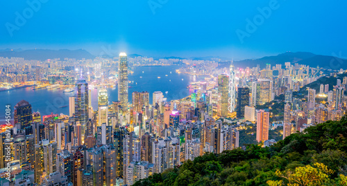 香港　ビクトリアピークからの夜景