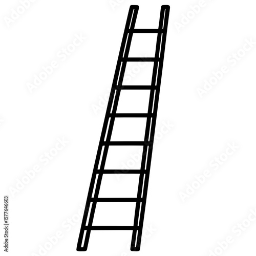 ladder isolated on white background