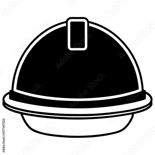 safety helmet icon hard hat design white