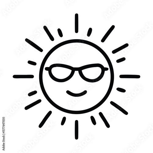 Free vector black line facial expression icon symbol