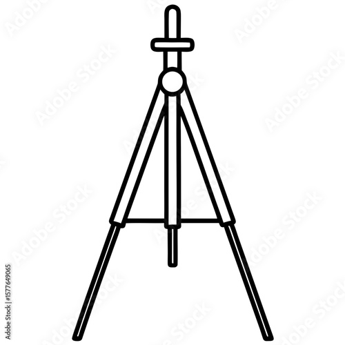 leveler tripod icon surveying tool white background