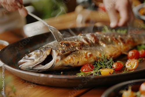 fish with vegetables