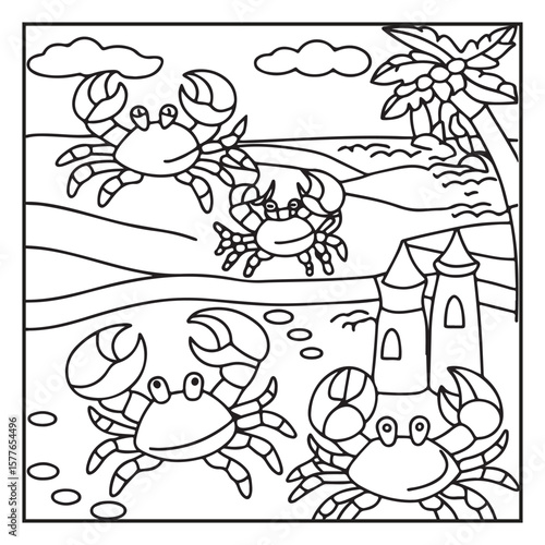 Summer : Bold and Easy Coloring Pages – Sunshine, Beach Days, Ice Cream, and More!
