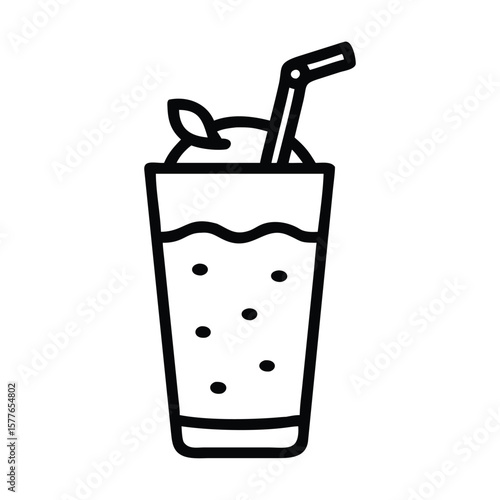 Soft drink doodle sketch illustration